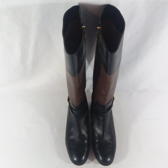Michael Kors Jet Set 6 Leather Riding Boots 9M - Picture 4 of 12